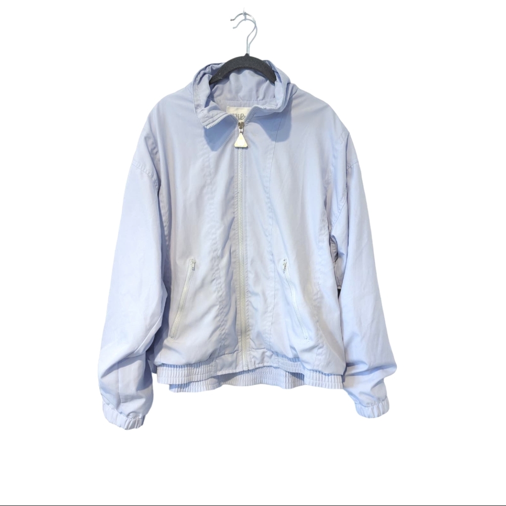 Vintage Wilson Windbreaker Lavender Purple Full Zip Collar